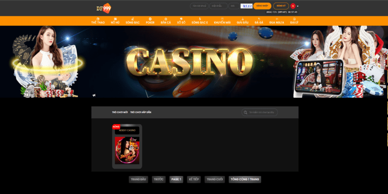 Đăng ký DF999: trải nghiệm cá cược casino